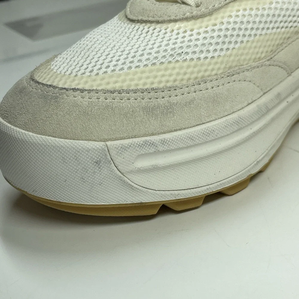 Sorel Womens Size 10 ONA 503 Low Knit Sea Salt Chalk Platform Shoes Sneakers